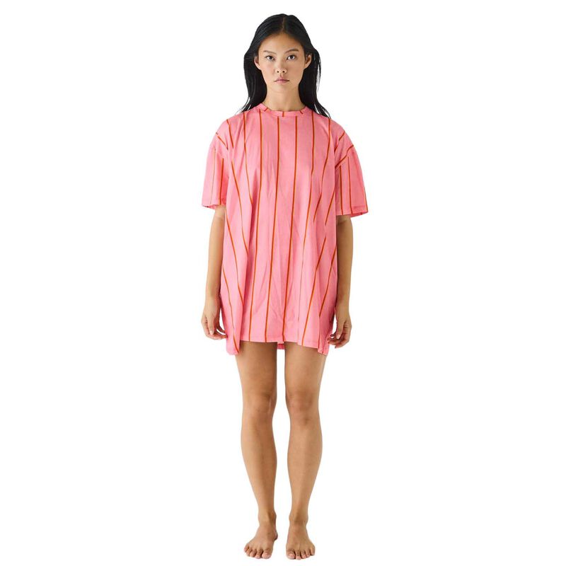 Kip&Co Wategos Soiree Stripe Adult Organic Cotton Oversize T-Shirt Nightie image number 0